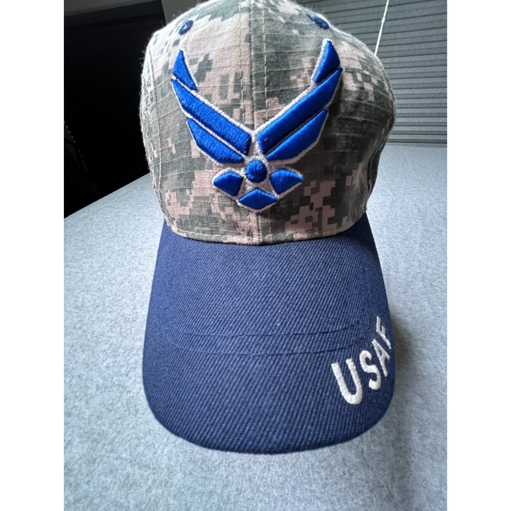United States Air Force Logo Camo Hat USAF Cap-Brand New